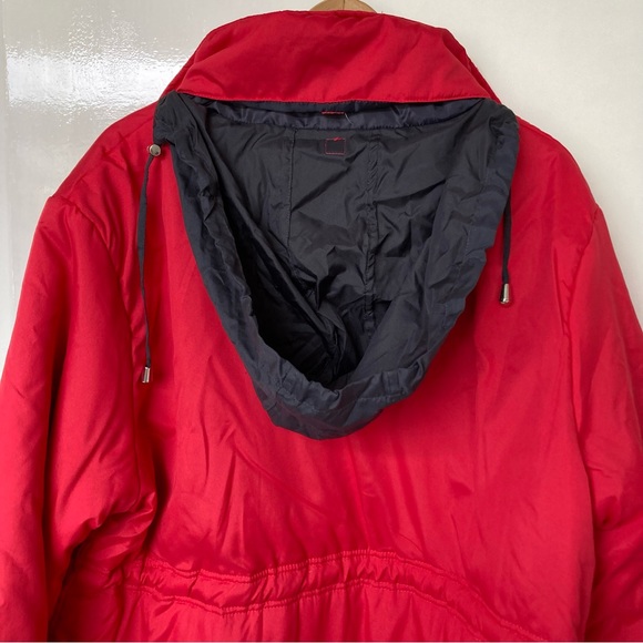 BNWT ANNE DE LANÇAY RED WOMENS PADDED LADIES GIRLS HOOD JACKET COAT PARKA XL - Picture 3 of 14